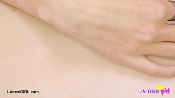 Sweet young blonde naked close up