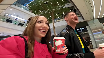 Risky fuck in the dressing room cumshot in mouth