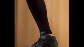 Crushing and stomping a apple