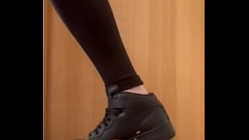 Crushing and stomping a apple