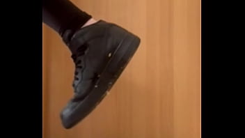 Crushing and stomping a apple