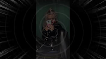 Sissy's secretsissy in panties at office