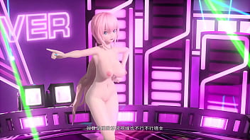Megurine luka desnuda con tetas enormes