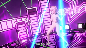 Megurine luka desnuda con tetas enormes