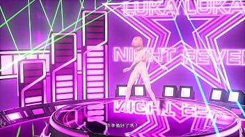 Megurine luka desnuda con tetas enormes