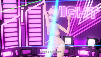 Megurine luka desnuda con tetas enormes