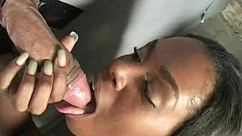 Sexy wild lady deepthroats at gloryhole 28