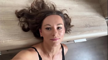 Cute milf cassiemua showing you her new black lingerie