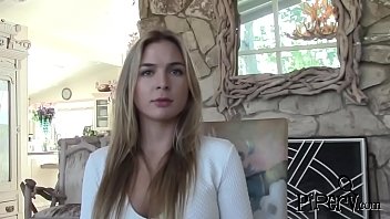 Blonde teen blowing delicious boner