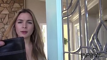 Blonde teen blowing delicious boner