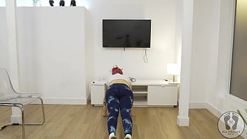 4k yoga training warmup jumping jacks skipping rope big tits