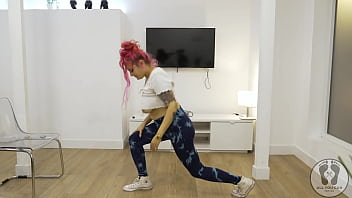 4k yoga training warmup jumping jacks skipping rope big tits