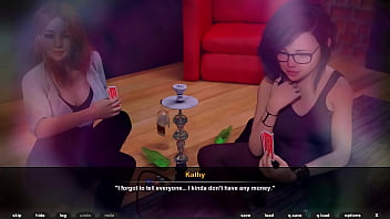 Redhead and brunette share a dick