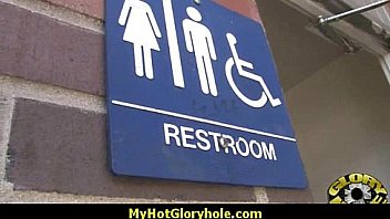 Gloryhole cock licking and sucking interracial 3