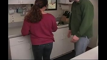 Bad bbw wife spanked in kitchen