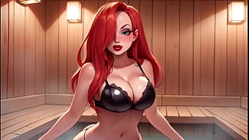 Big boobs jessica milf bouncing tits and ass in the sauna free ai