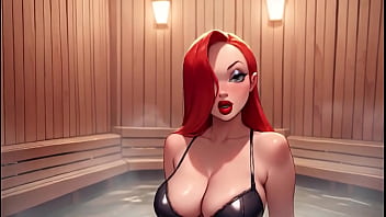 Big boobs jessica milf bouncing tits and ass in the sauna free ai