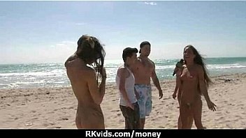 Stunning euro teen gets talked in to giving a blowjob for cash 25