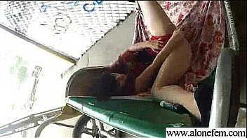 In front of cam sexy girl put in her pussy all kind of stuffs clip 12