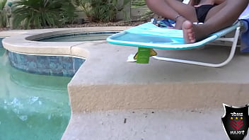 Thick dick pool boy rome major pounds brunette hottie ashley pink