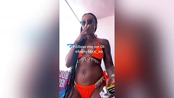 Leaked video of black model ebony foxx smoking