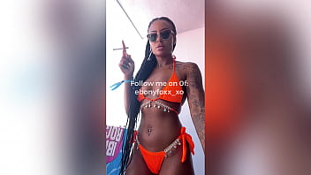Leaked video of black model ebony foxx smoking