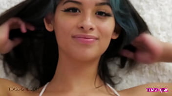 Pretty teen student cheerleader at school