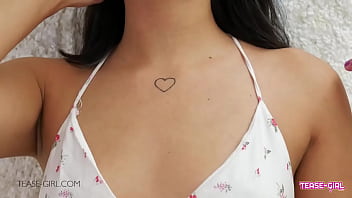 Pretty teen student cheerleader at school