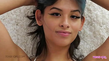 Pretty teen student cheerleader at school