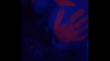 Fuck skinny blonde fluo light