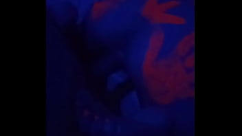 Fuck skinny blonde fluo light