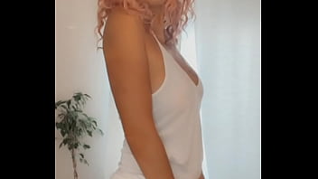 Alone at home stripping