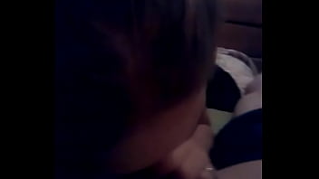 My amazingly sexy wife sucking my lil cock but she loves it