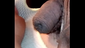 Little dick ín lingerie