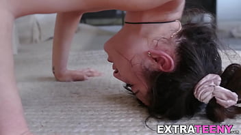 Restrained teen dominated and banged