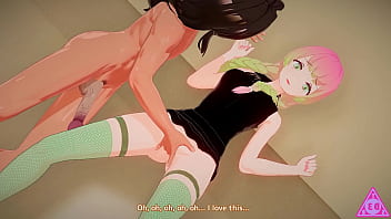 Mitsuri kanroji che scopata sesso squirt lesbian