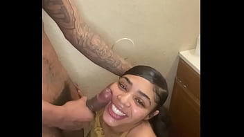 Sucked my stepbro in the bathroom