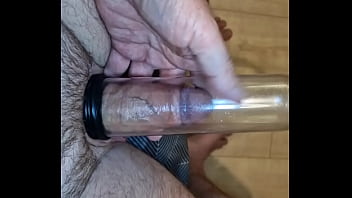 Micro penis to thick fat cock penis pump working