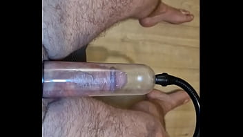 Micro penis to thick fat cock penis pump working