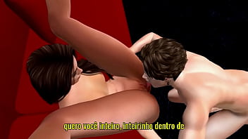 Cleber comendo a lindinha da beemooner no sofa depois da janta