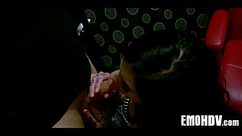 Emo babe with tats gets some dick 252