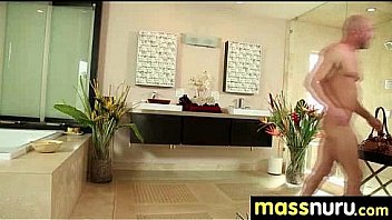 Slippery nuru massage for lucky dude 4