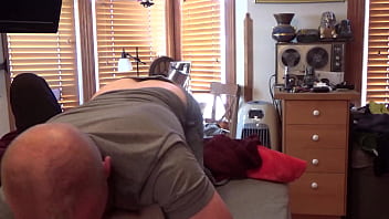 Brunette likes her men to pull their cock out of their jeans and just pound her