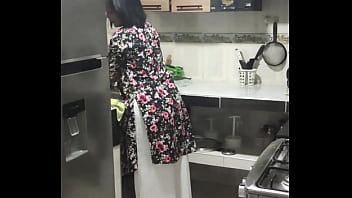 While washing dishes my perverted step nephew arrives when my husband is not there