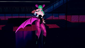 Morrigan table dance full halloween special on sheer & fantasyking3