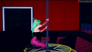 Morrigan table dance full halloween special on sheer & fantasyking3