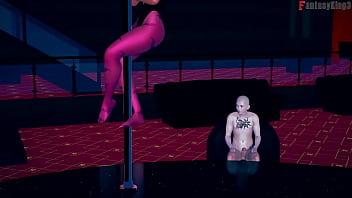 Morrigan table dance full halloween special on sheer & fantasyking3