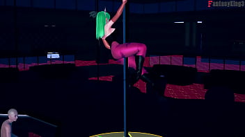 Morrigan table dance full halloween special on sheer & fantasyking3