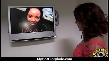 Ebony backs her booty all the way to the gloryhole 30