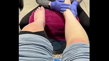 Getting those white toes and getting on the road for nyc